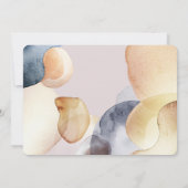 Faire-part Aquarelle photo moderne naissance (Dos)