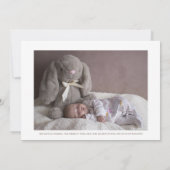 Faire-part Aquarelle Rainbow Boho Photo Sunshine Birth (Dos)