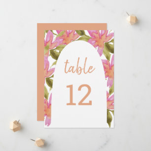Faire-part Aquarelle rose Elegant Boho Floral