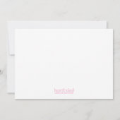 Faire-part Aquarelle rose Photo Baby Annonces (Dos)