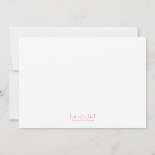 Faire-part Aquarelle rose Photo Baby Annonces (Dos)