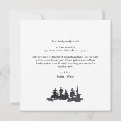 Faire-part Aquarelle Rustique Nous Avons Déménagé Woods Mount (Dos)