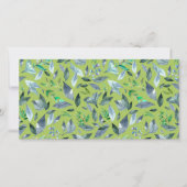 Faire-part Aquarelle tombée feuilles 6 (Devant)