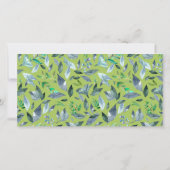 Faire-part Aquarelle tombée feuilles 6 (Dos)