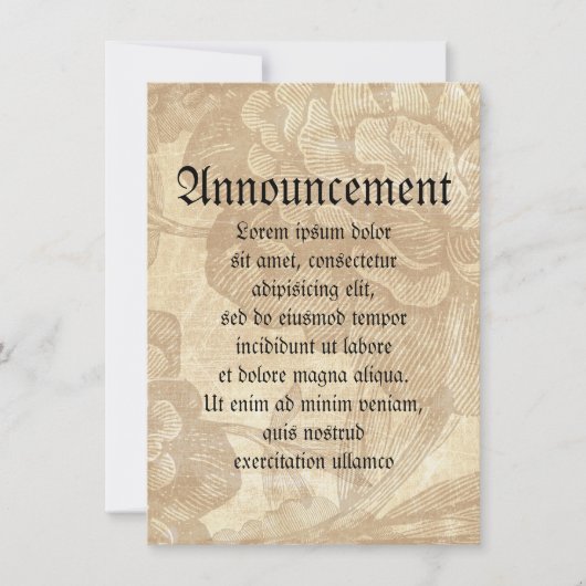 Faire-part Araignée sur fleurs (Devant)