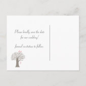 Faire-part Arbre Inséparables Enregistrer La Carte Postale Da (Dos)