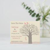 Faire-part Arbre Inséparables Enregistrer La Carte Postale Da (Debout devant)