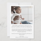 Faire-part Arc Boho moderne photo Collage Merci naissance (Dos)