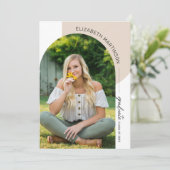 Faire-part Arc minimal moderne 2 - Diplôme photo (Debout devant)