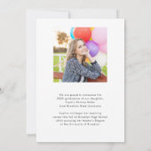 Faire-part Arc moderne élégant 2 Photo Graduate Graduate Dipl (Dos)