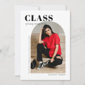 Faire-part Arc moderne simple Deux diplômes photo (Devant)