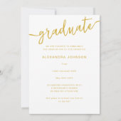 Faire-part Arc moderne tendance photo Graduation (Dos)