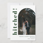 Faire-part Arc pointu Typographie Mariage Elopement (Devant)