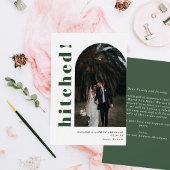 Faire-part Arc pointu Typographie Mariage Elopement