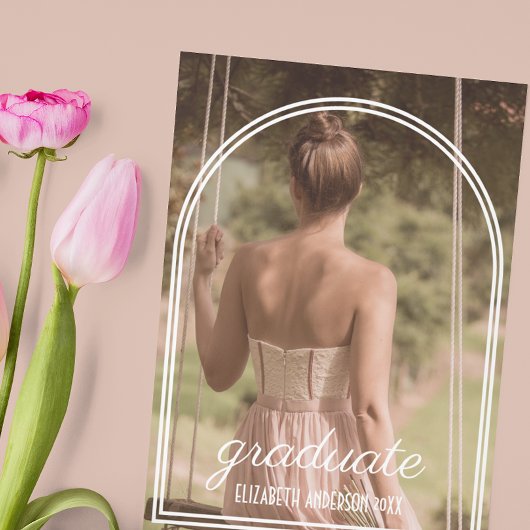 Faire-part Arch Frame Graduation Announcement