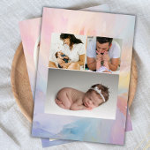 Faire-part Arch Photo Collage Hello Baby Birth