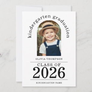 Faire-part Arch Photo Kindergarten Graduate 2025
