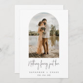 Faire-part Arch Photo Rien De Fancy Just Love Elopement (Devant / Derrière)