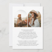 Faire-part Arch Photo Script with Heart Graduation (Dos)