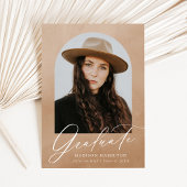 Faire-part Arche d'aquarelle de sable photo Graduation