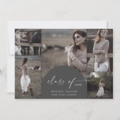 Faire-part Arche | Grey Class of 2024 Multi Photo Graduation (Devant)