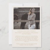 Faire-part Arche moderne Boho | Collage de photos pour les di (Dos)