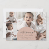 Faire-part Arche moderne Boho | Naissance photo multiple Saum (Devant)