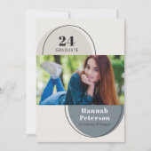 Faire-part Arches d'ardoise de l'université moderne de 2 phot (Devant)