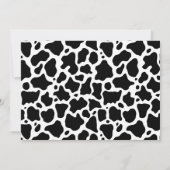 Faire-part Arrière - plan Motif de vache (Dos)