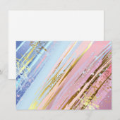 Faire-part Arrière - plan rose texturé (Devant / Derrière)