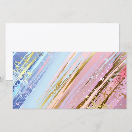 Faire-part Arrière - plan rose texturé (Devant / Derrière)