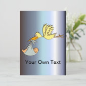 Faire-part Arrivée du nouveau-né - Une livraison de cigogne v (Debout devant)