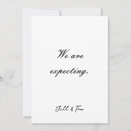 Faire-part Art Abstrait des femmes enceintes (Dos)