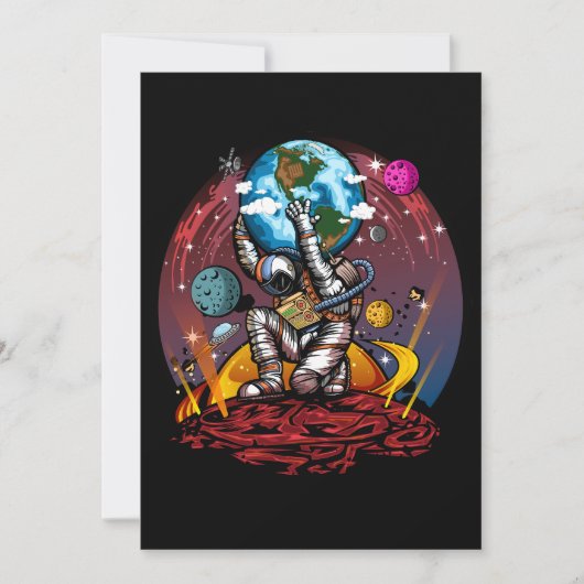 Faire-part Atlas Space Man (Devant)