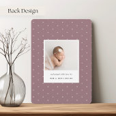 Faire-part Au carré | Naissance de la photo verticale