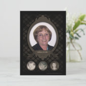 Faire-part au fil des ans, des annonces commémoratives (Debout devant)