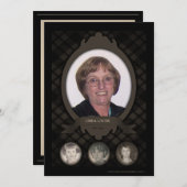 Faire-part au fil des ans, des annonces commémoratives (Devant / Derrière)