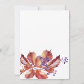 Faire-part Automne - Automne Feuilles d'aquarelle (Dos)