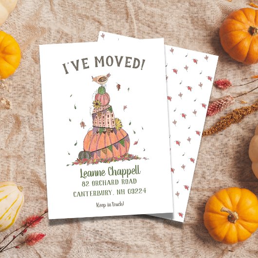 Faire-part Automne Automne Moving New Address