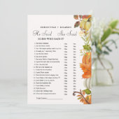 Faire-part Automne Il a dit qu'elle a dit Brive douche jeu ca (Debout devant)