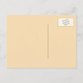 Faire-part automne rustique enregistrer la date carte postale (Dos)