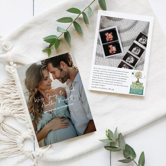 Faire-part Autre Thème Voyage Passagers | Grossesse photo