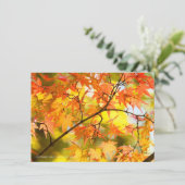 Faire-part Autumn Leaves [Flat Card] (Debout devant)