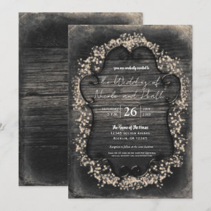 Faire-part avec Bois Rustique Vintage et Souffle d