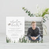 Faire-part Aventure attend la remise de diplômes photo faire- (Debout devant)