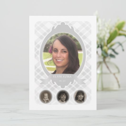 Faire-part avis de décès (Debout devant)