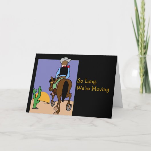 Faire-part Avis mobile de cowboy (Devant)