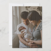 Faire-part Baby Boy Chien Maroon Baby (Dos)