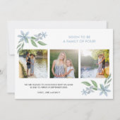 Faire-part Baby Boy est en train de brasser 3 Photo Cute Teap (Dos)