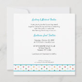 Faire-part Baby Polka Dots Custom Photo Naming Ceremony (Dos)